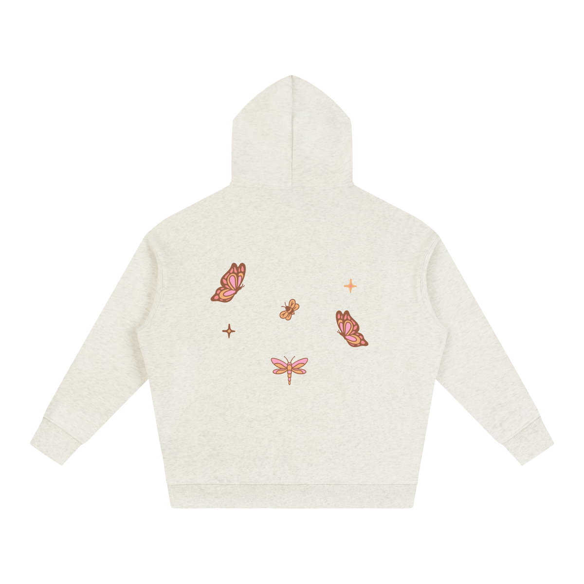 Whimsical Gangster Oversize Fleeced Hoodie