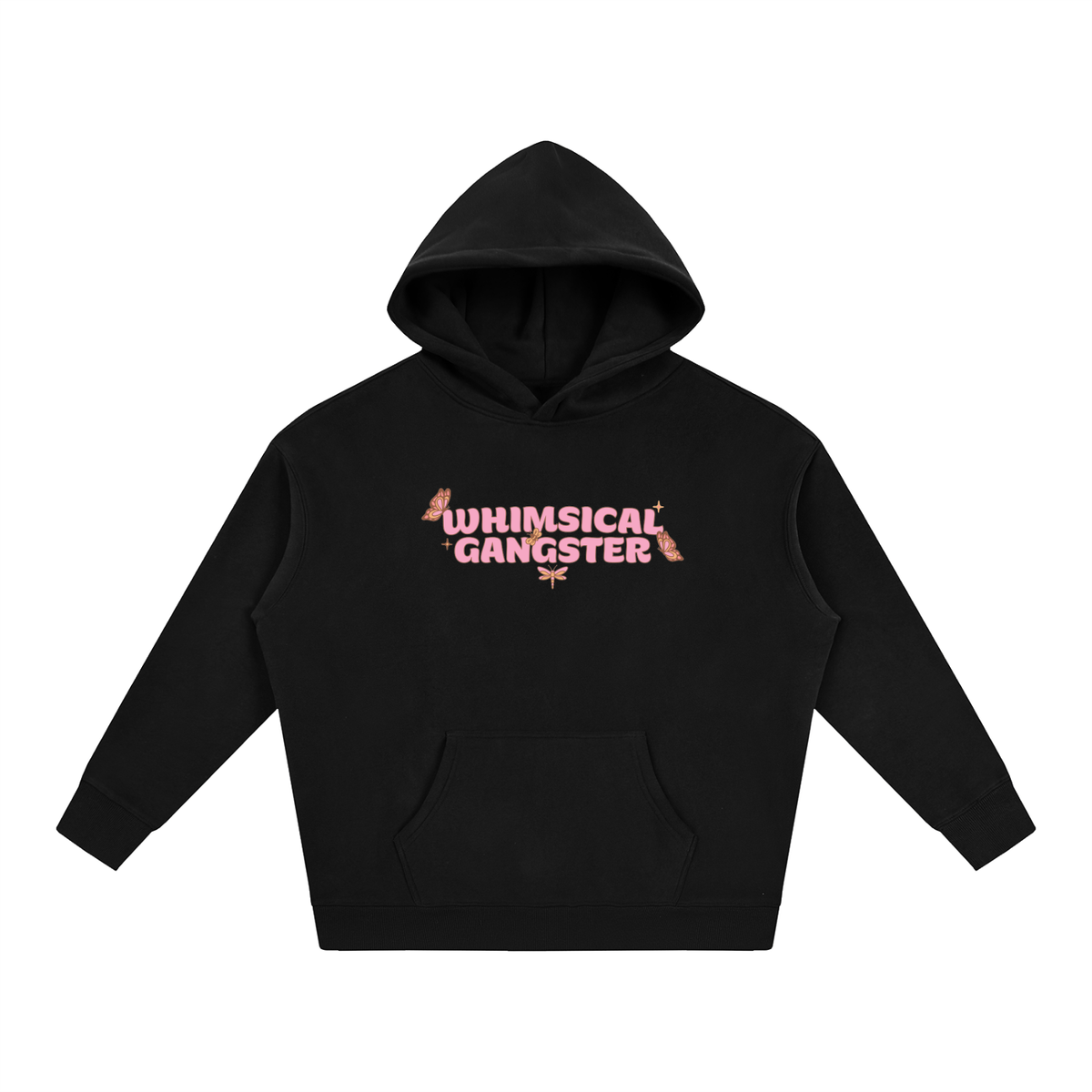 Whimsical Gangster Oversize Fleeced Hoodie