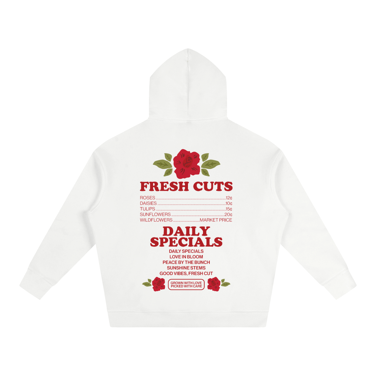 Local Flower Dealer Oversize Fleeced Hoodie