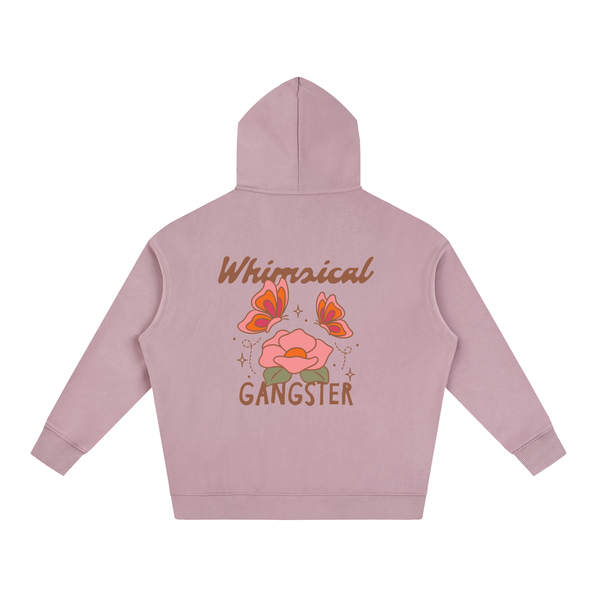 Whimsical Gangster Oversize Fleeced Hoodie