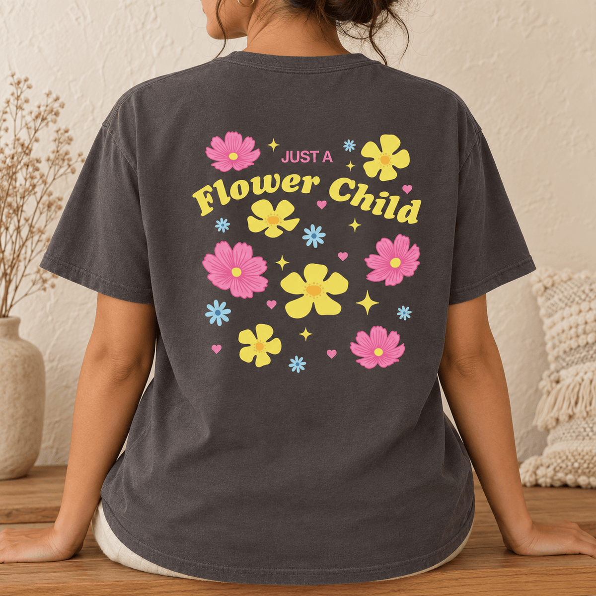 Just A Flower Child - Unisex Heavyweight T-Shirt