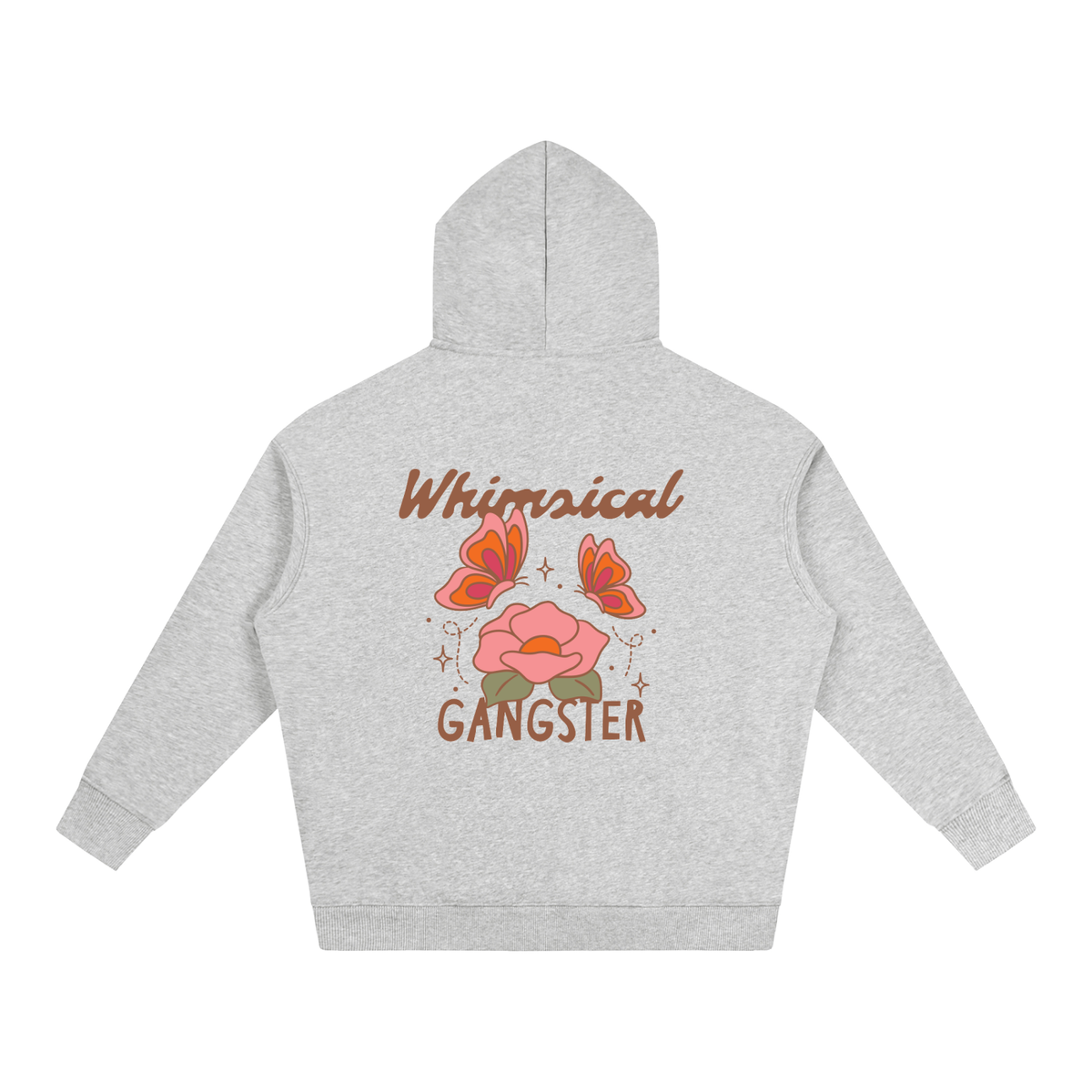 Whimsical Gangster Oversize Fleeced Hoodie