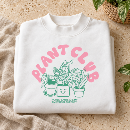 Plant Club - Essential Fleece Mock-Neck Crew Sweatshirt