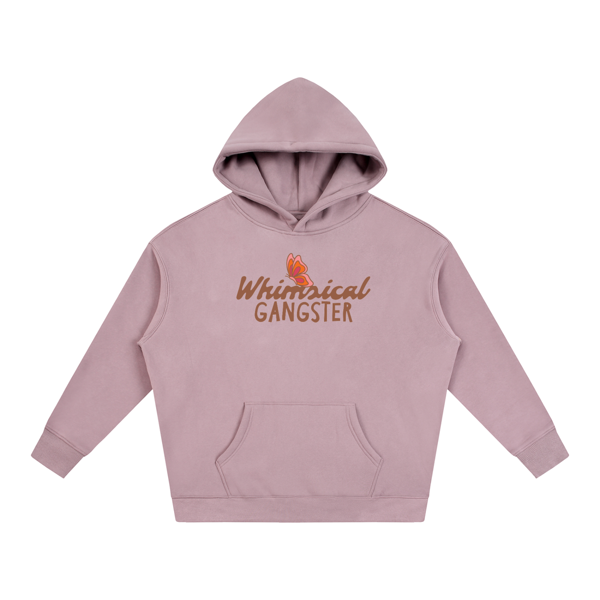 Whimsical Gangster Oversize Fleeced Hoodie
