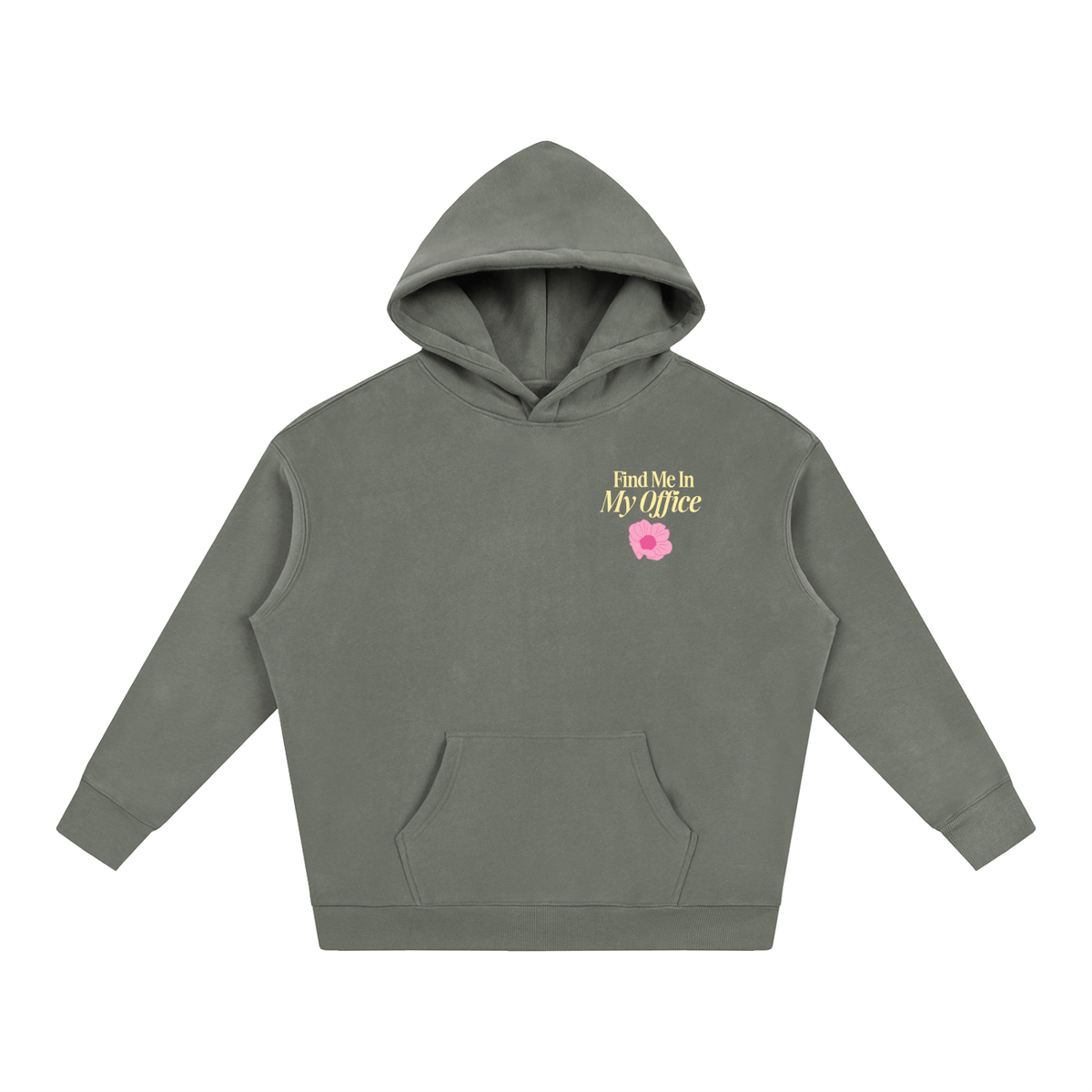 Find Me In My Office Oversize Fleeced Hoodie