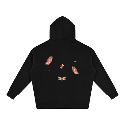 Whimsical Gangster Oversize Fleeced Hoodie