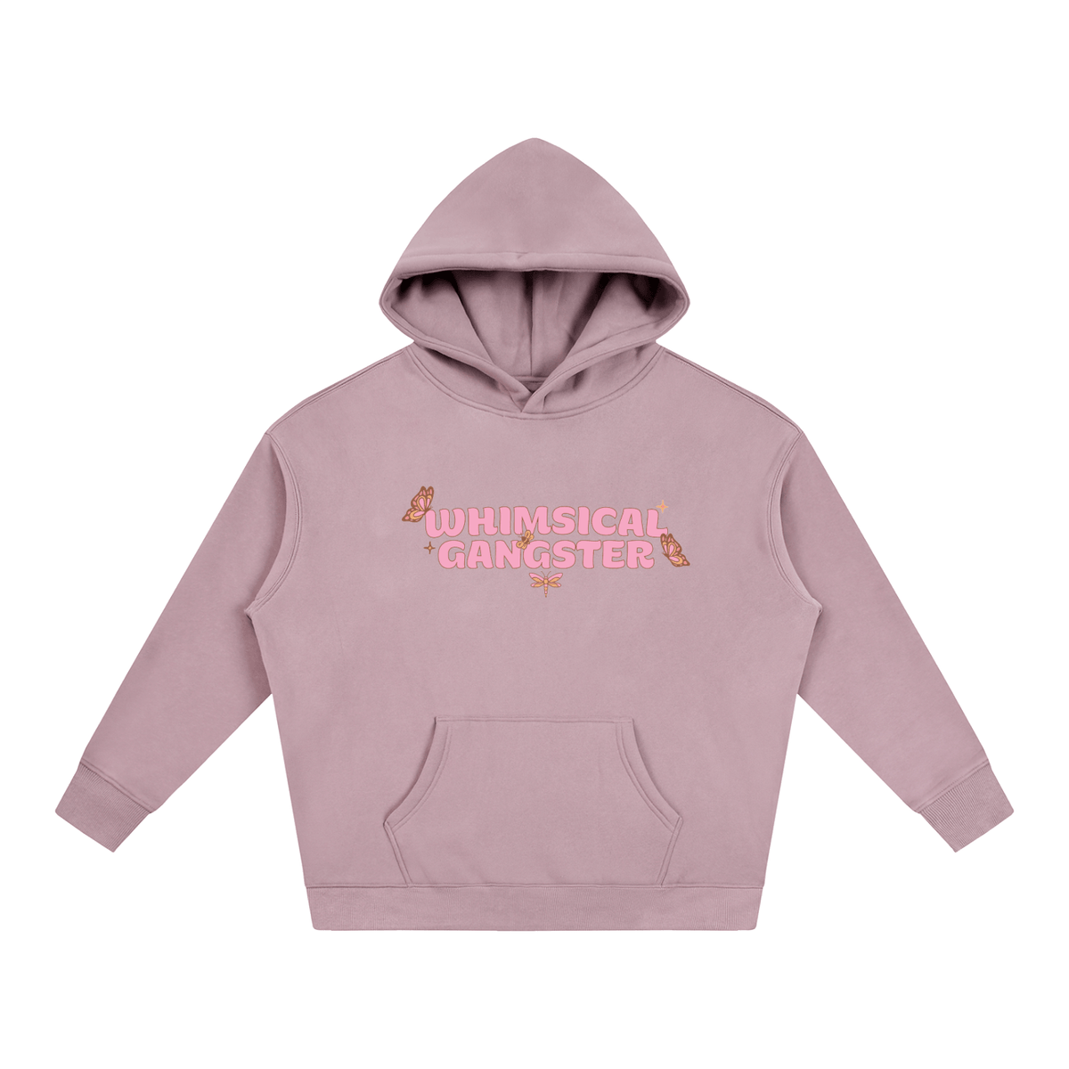 Whimsical Gangster Oversize Fleeced Hoodie
