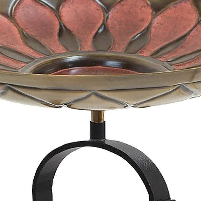 Red African Daisy Bird Bath - Happy Gardens
