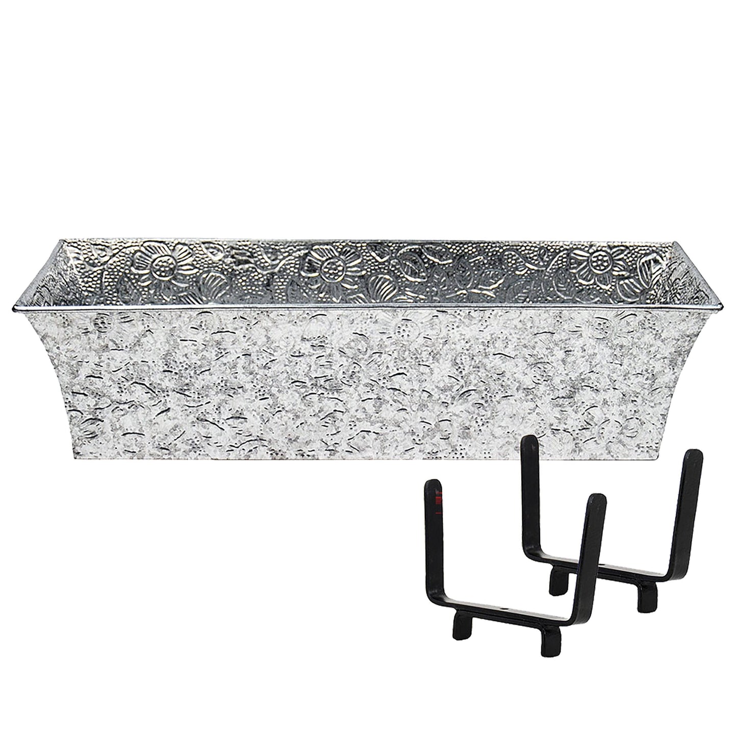 Embossed Galvanized Planter Box - Happy Gardens
