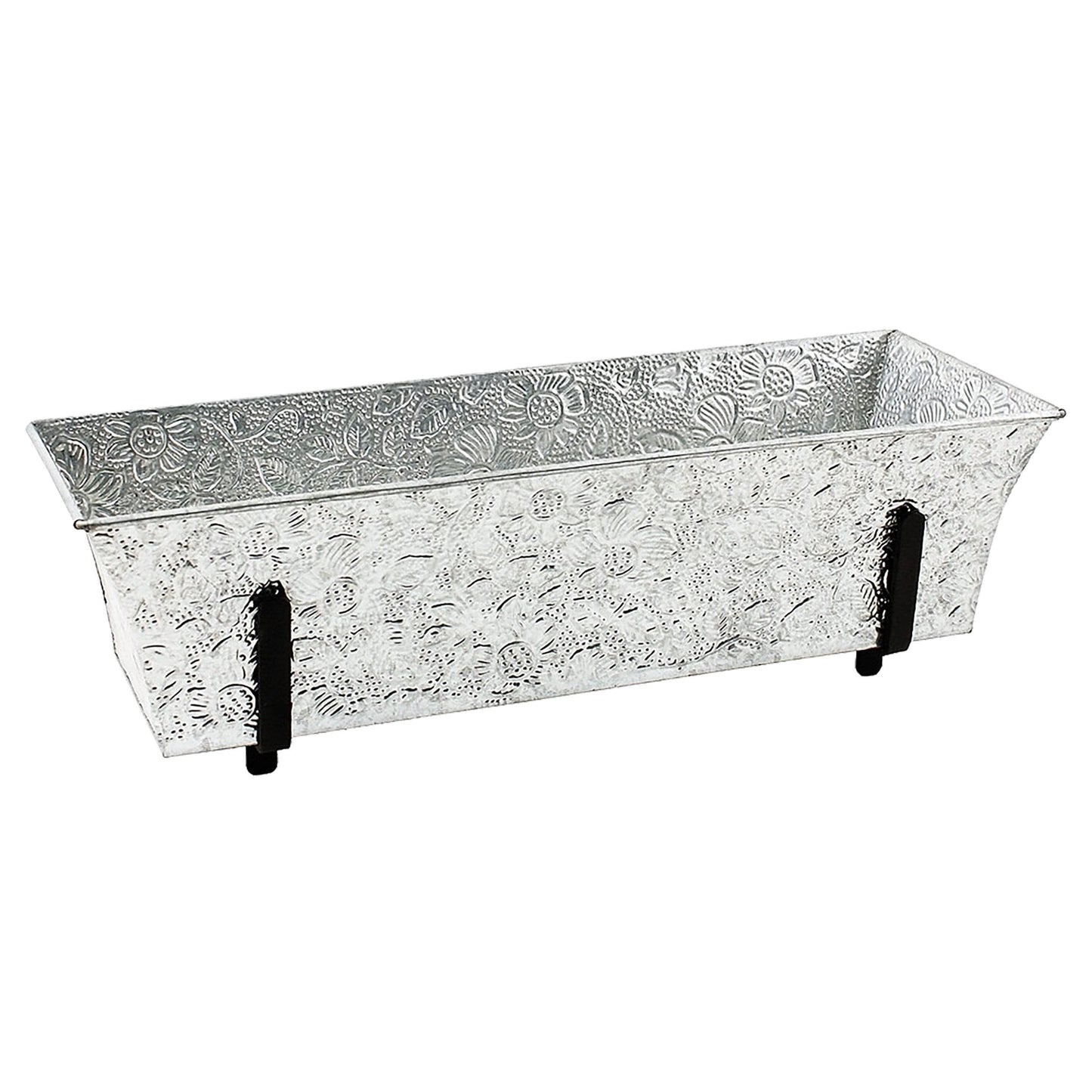 Embossed Galvanized Planter Box - Happy Gardens