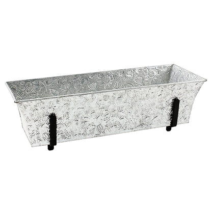 Embossed Galvanized Planter Box - Happy Gardens