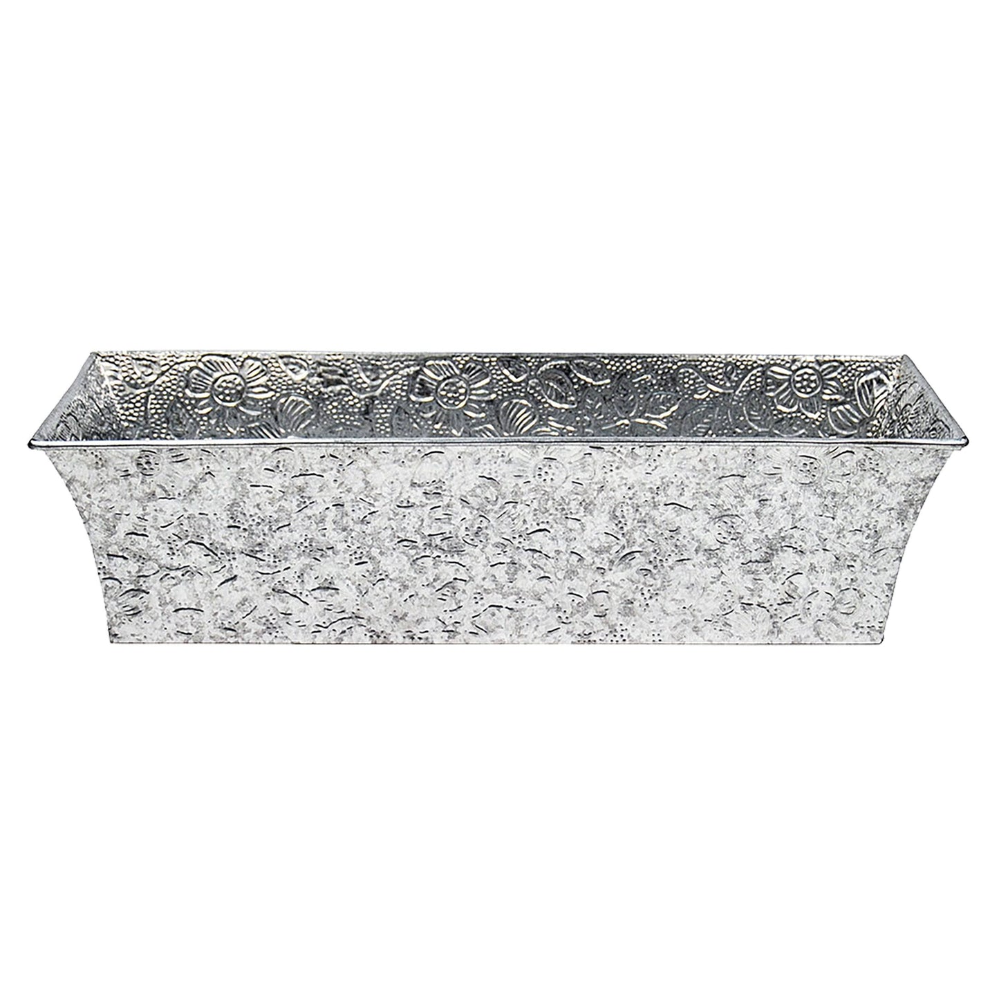 Embossed Galvanized Planter Box - Happy Gardens