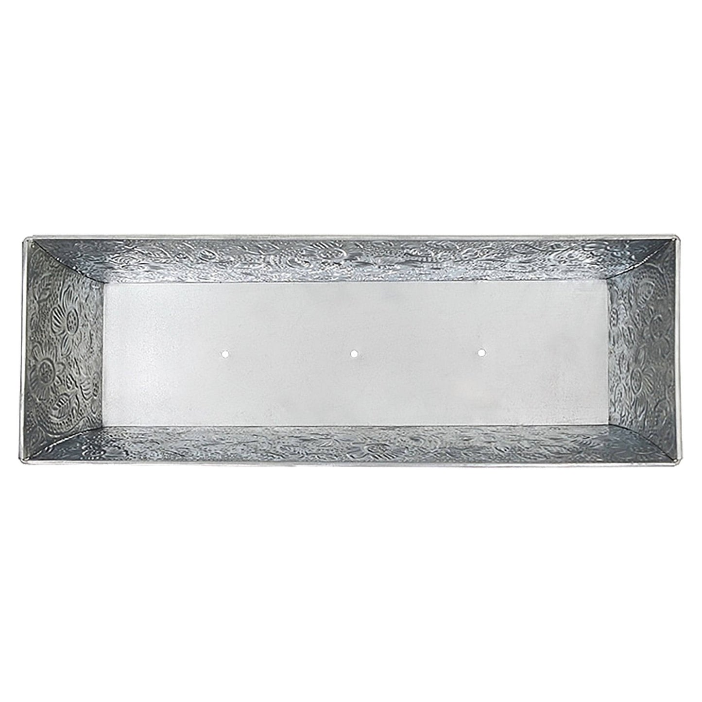Embossed Galvanized Planter Box - Happy Gardens