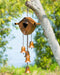 Happy Gardens - Birdhouse Flamed Wind Chime