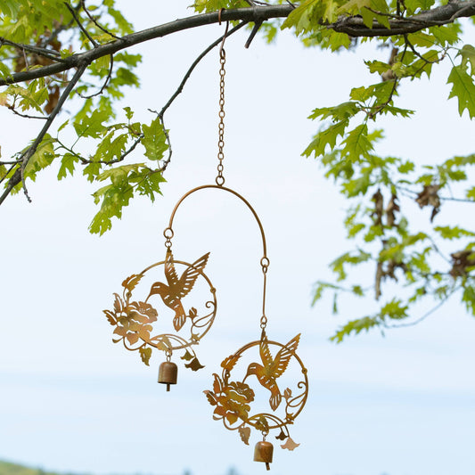 Happy Gardens -  Hummingbird and Lily Flamed Ornament