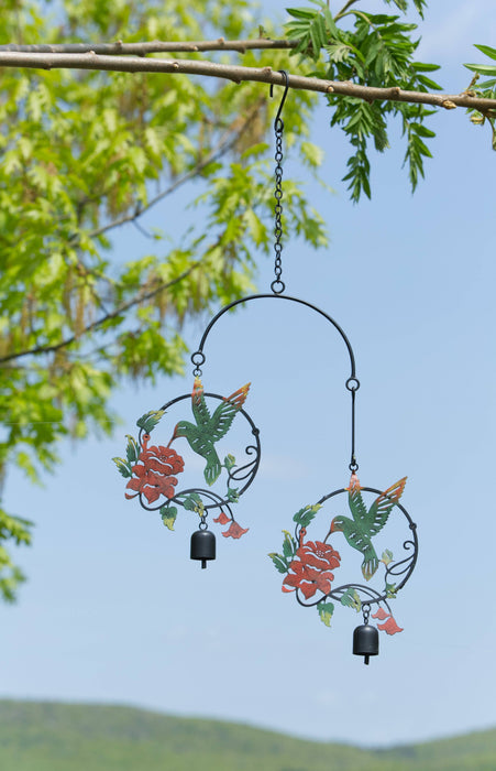 Happy Gardens - Hummingbird and Lily Multicolor Ornament