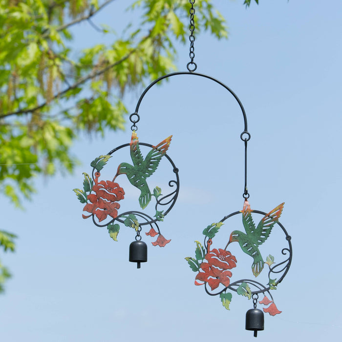 Happy Gardens - Hummingbird and Lily Multicolor Ornament