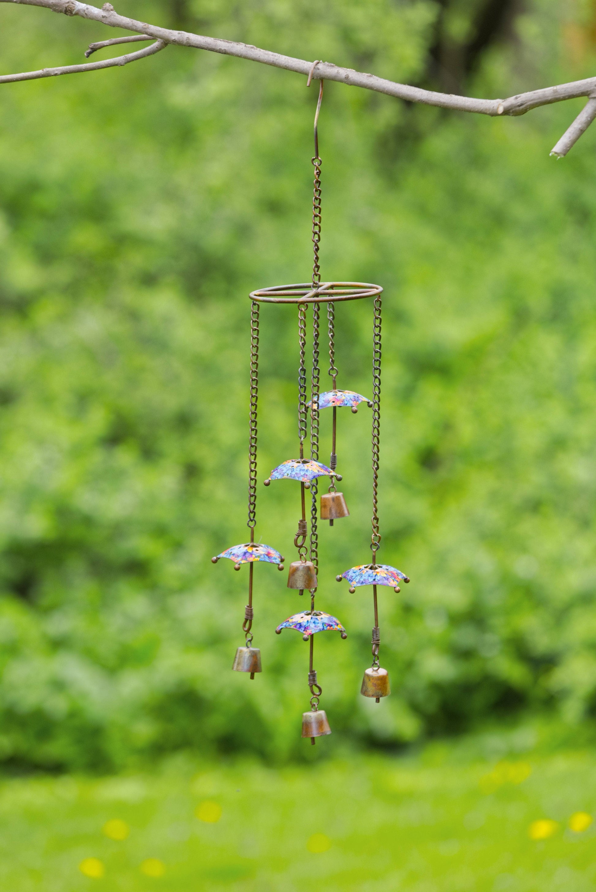 Floral Umbrella Hanging Mobile - Happy Gardens