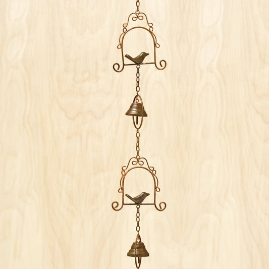 Birds on Swings Hanging Ornament - Happy Gardens