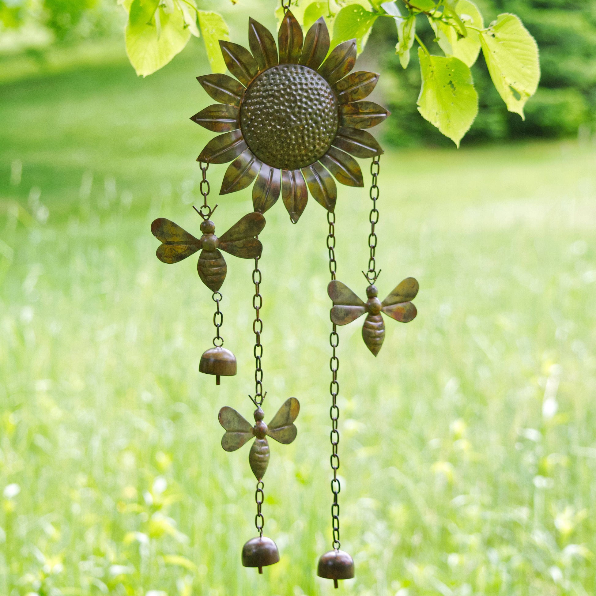 Sunflower and Bees Wind Chime - Happy Gardens