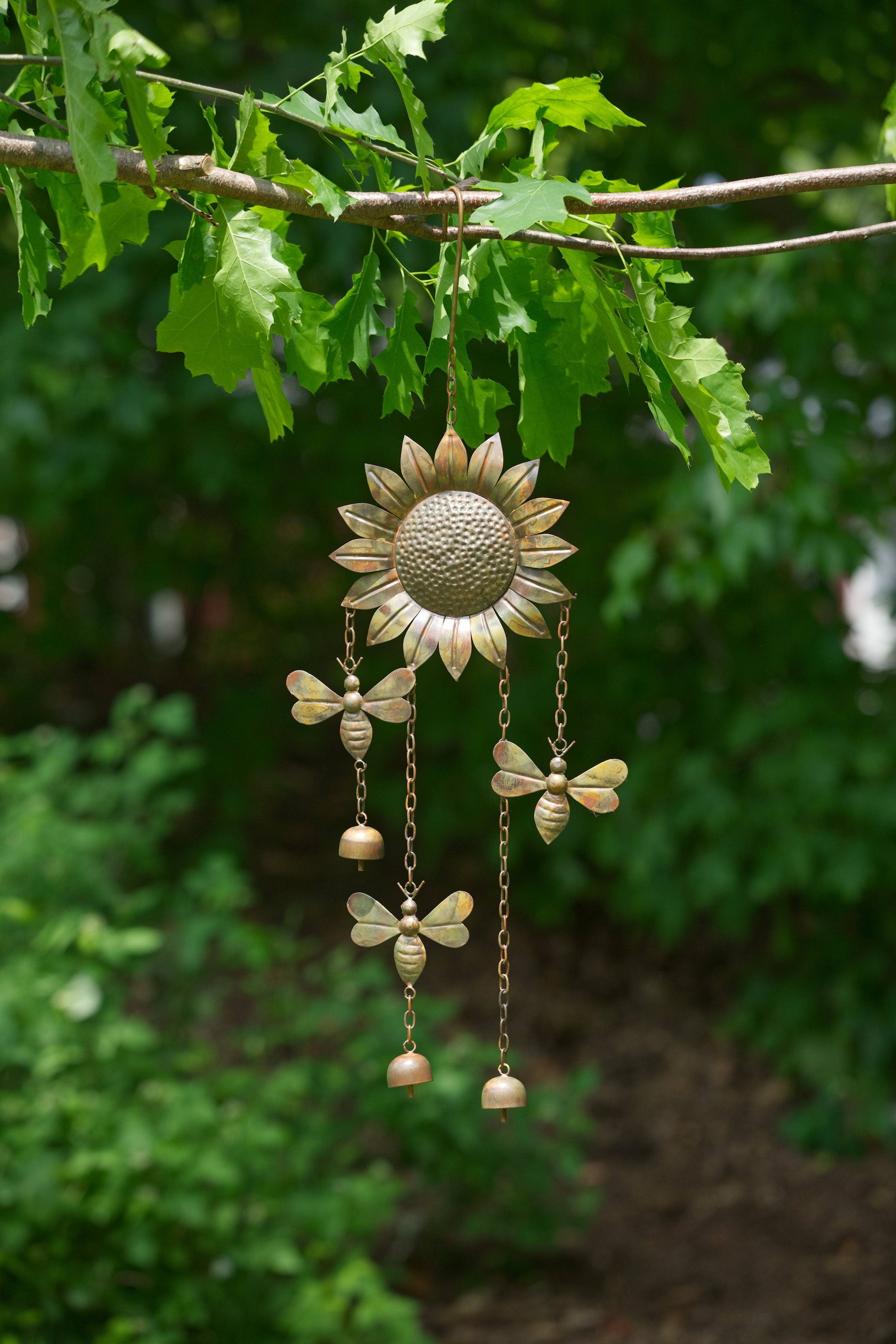 Sunflower and Bees Wind Chime - Happy Gardens