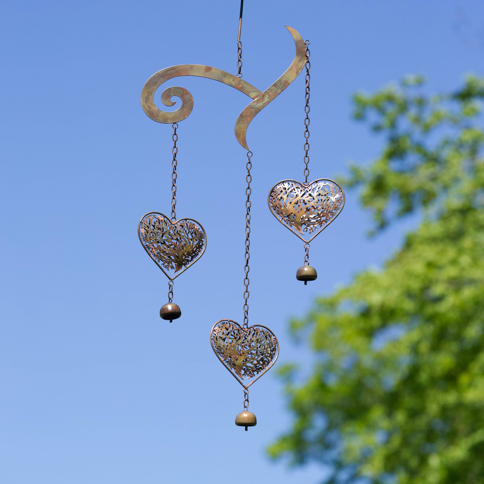 Heart Tree of Life Scroll Wind Chime - Happy Gardens