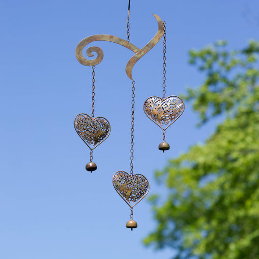 Heart Tree of Life Scroll Wind Chime - Happy Gardens