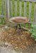 Etched Bird Standing Bird Bath - Flamed Finish - Happy Gardens