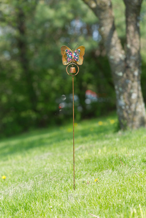 Happy Gardens - Floral Butterfly Garden Stake