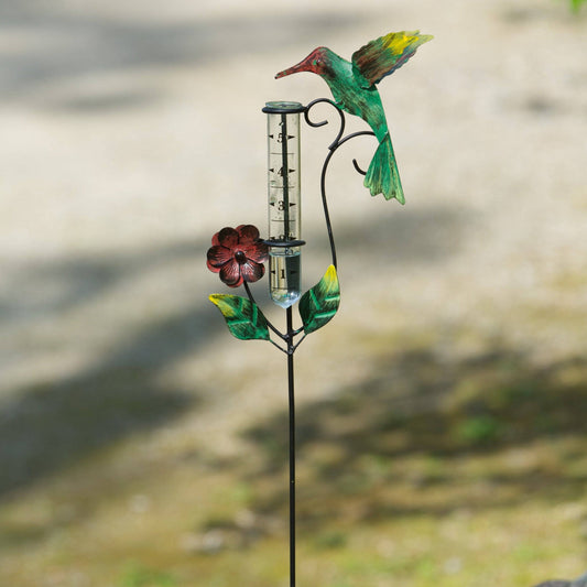 Happy Gardens - Hummingbird Multicolor Rain Gauge