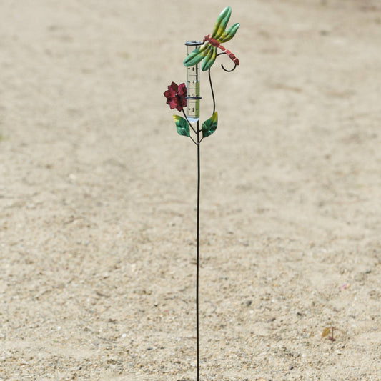 Happy Gardens - Dragonfly Multicolor Rain Gauge