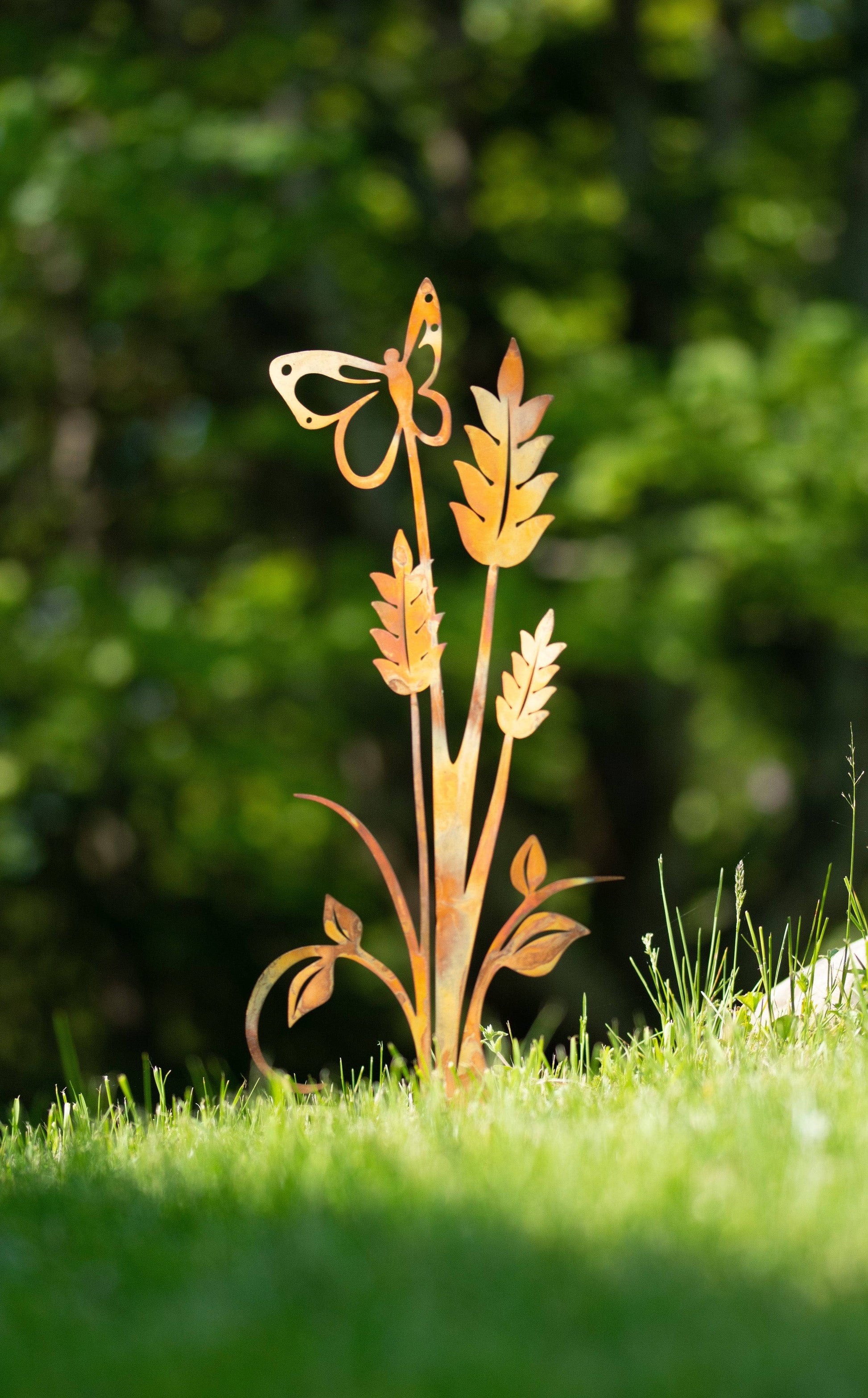 Happy Gardens - Butterfly on Plant Garden Stake