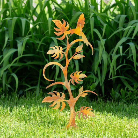Happy Gardens - Hummingbird on Plant Garden Stake