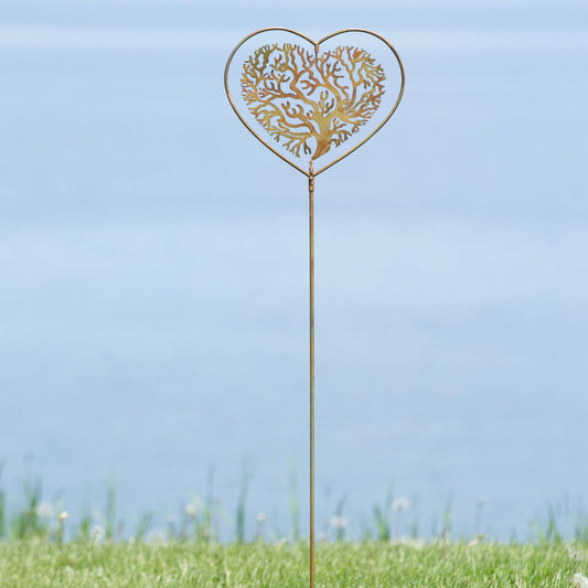 Heart Tree of Life Garden Stake - Happy Gardens