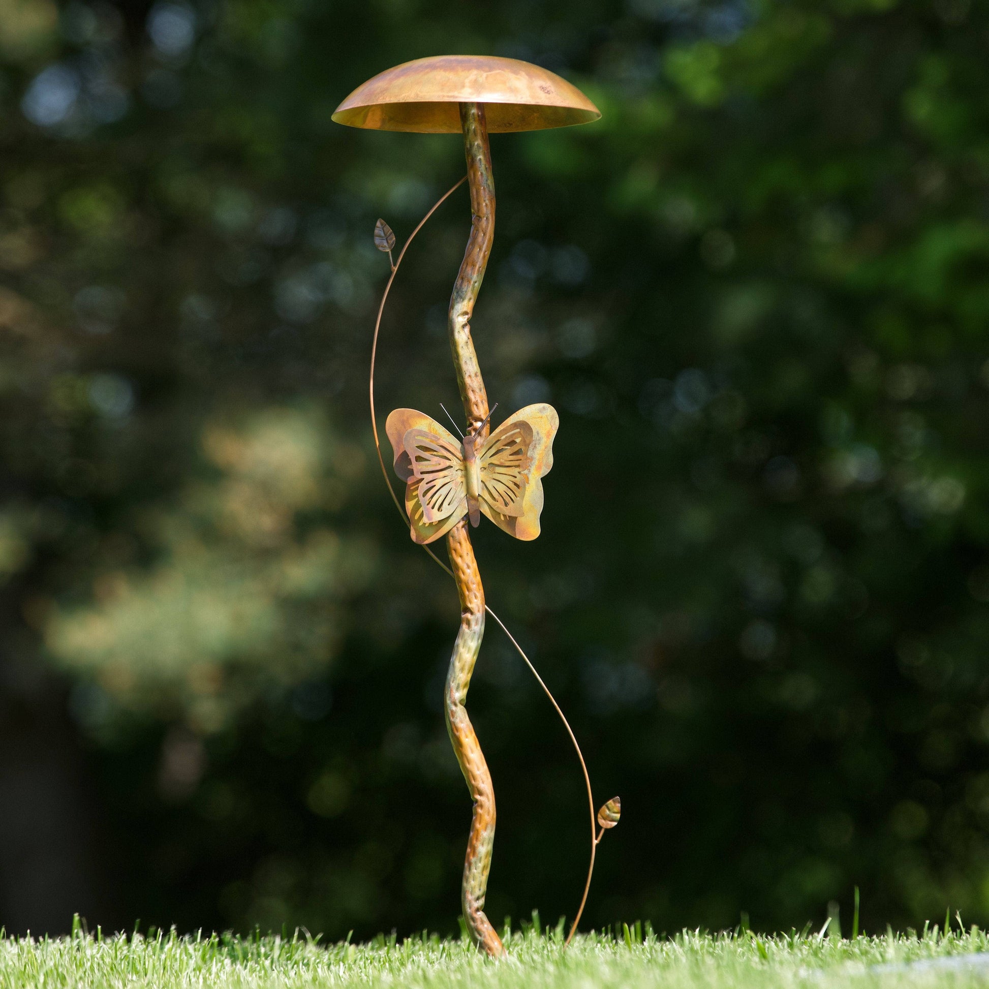 Mushroom Flamed Garden Stake - Happy Gardens