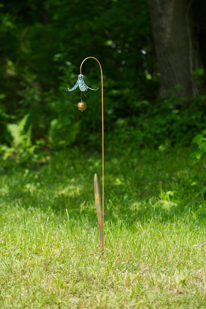 Multicolor Floral Bluebell Garden Stake - Happy Gardens