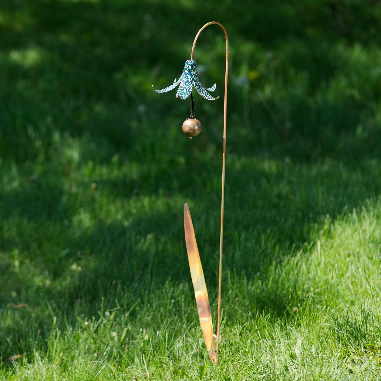 Multicolor Floral Bluebell Garden Stake - Happy Gardens