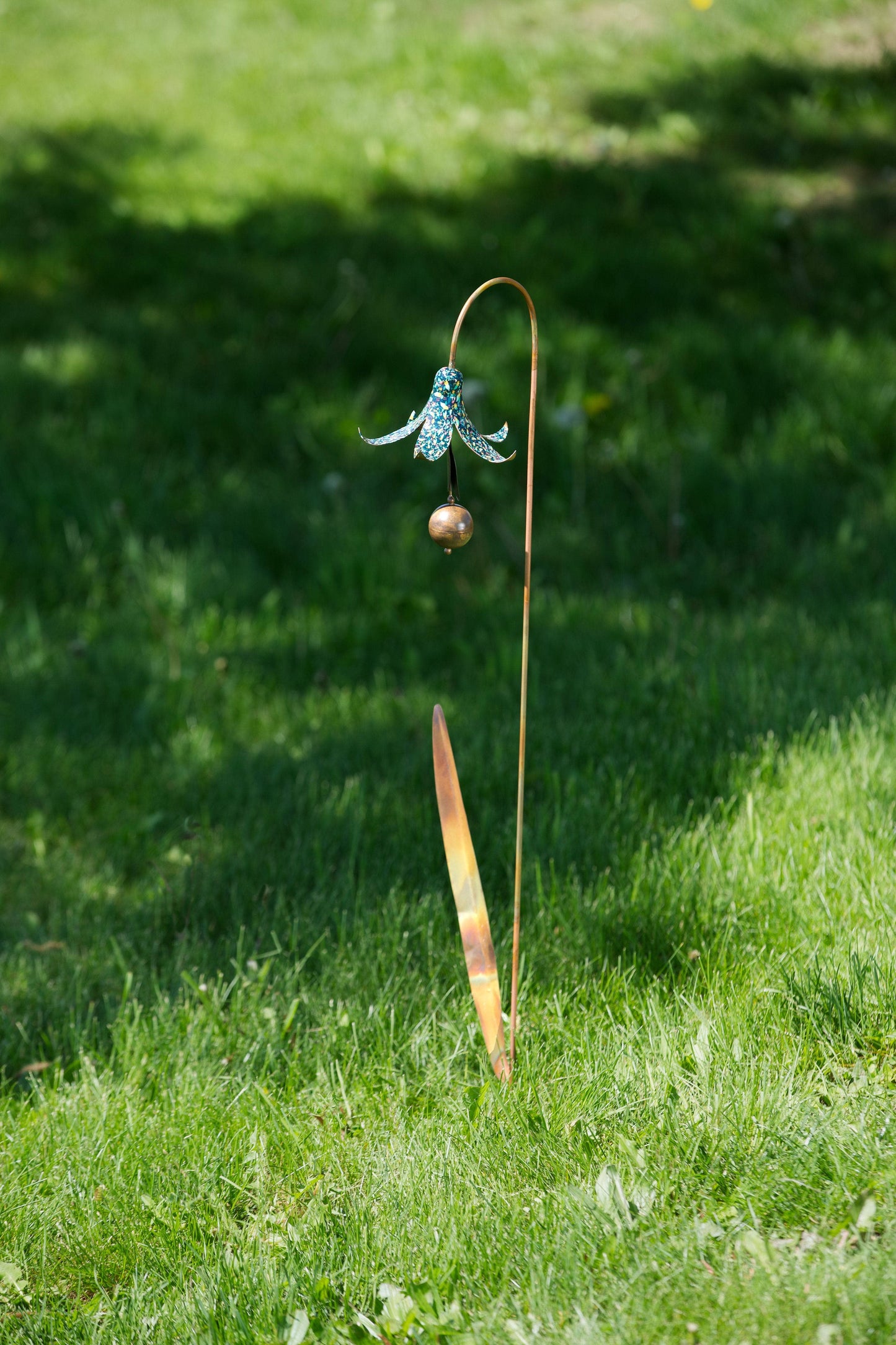 Multicolor Floral Bluebell Garden Stake - Happy Gardens