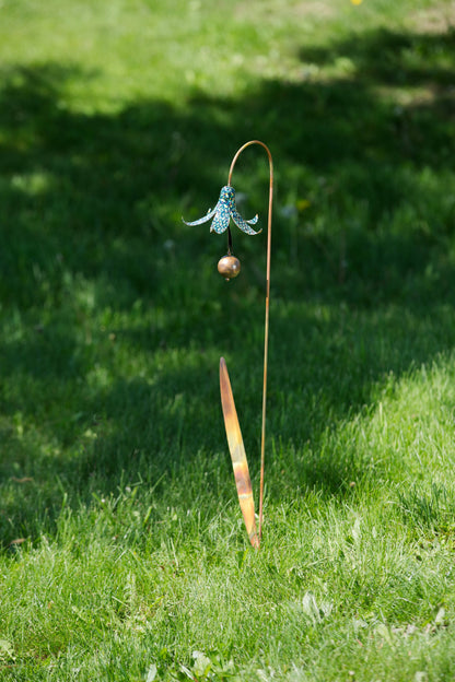 Multicolor Floral Bluebell Garden Stake - Happy Gardens