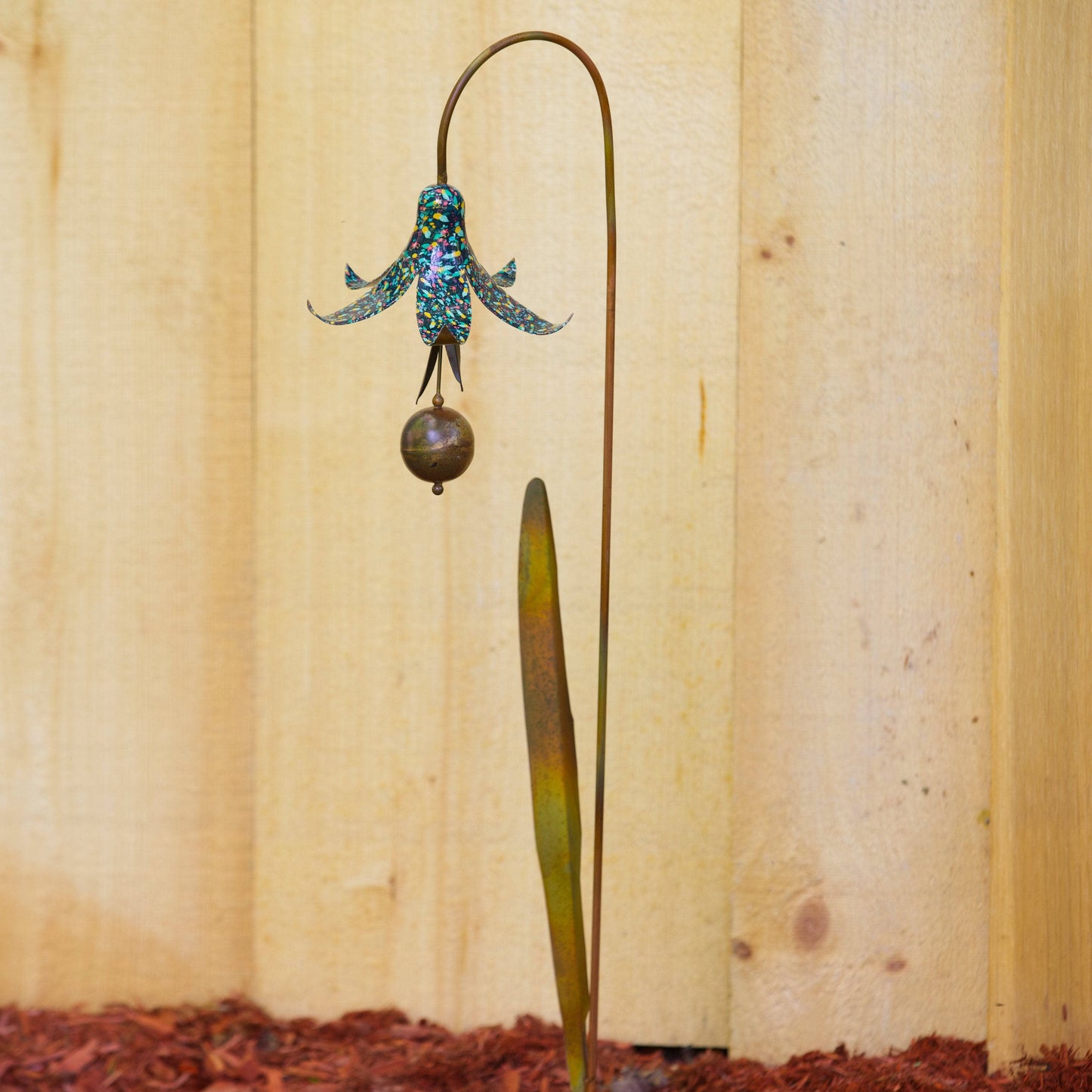 Multicolor Floral Bluebell Garden Stake - Happy Gardens