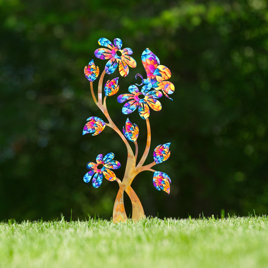Daisy Floral Garden Stake - Happy Gardens