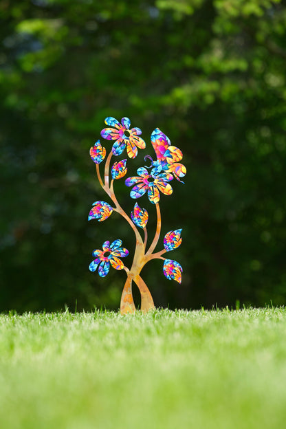 Daisy Floral Garden Stake - Happy Gardens