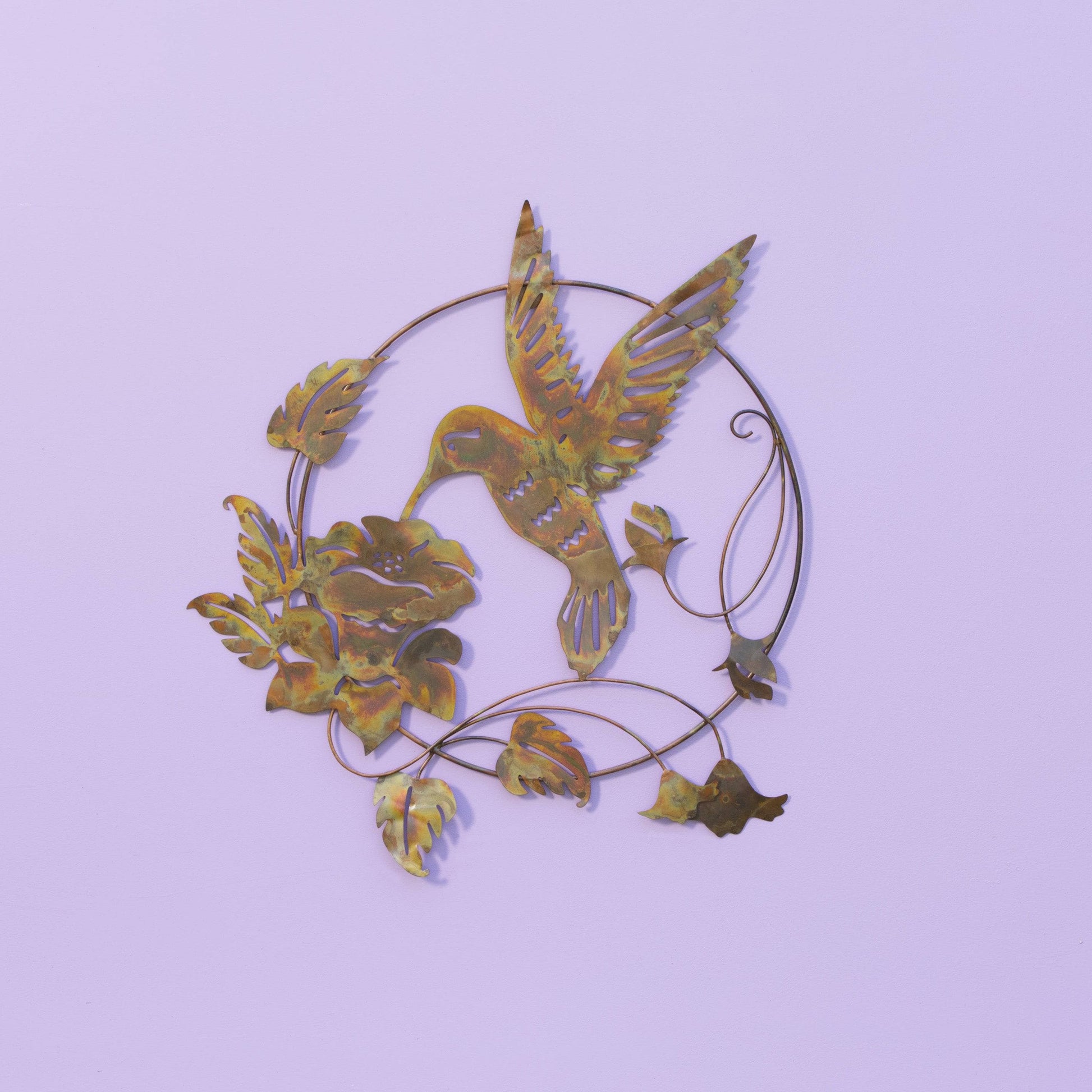Happy Gardens - Hummingbird and Lily Wall Hanging 24"