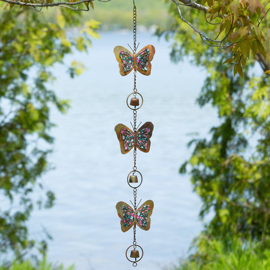 Happy Gardens - Triple Floral Butterfly Hanging Ornament