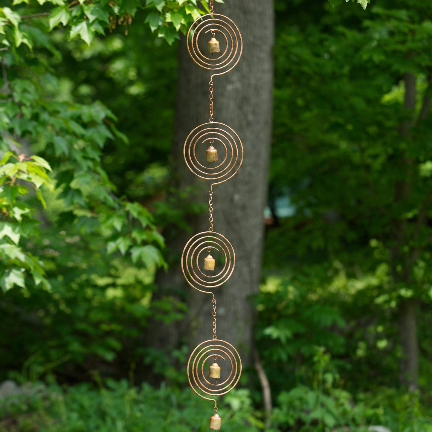 Circle Spiral Hanging Ornament - Happy Gardens