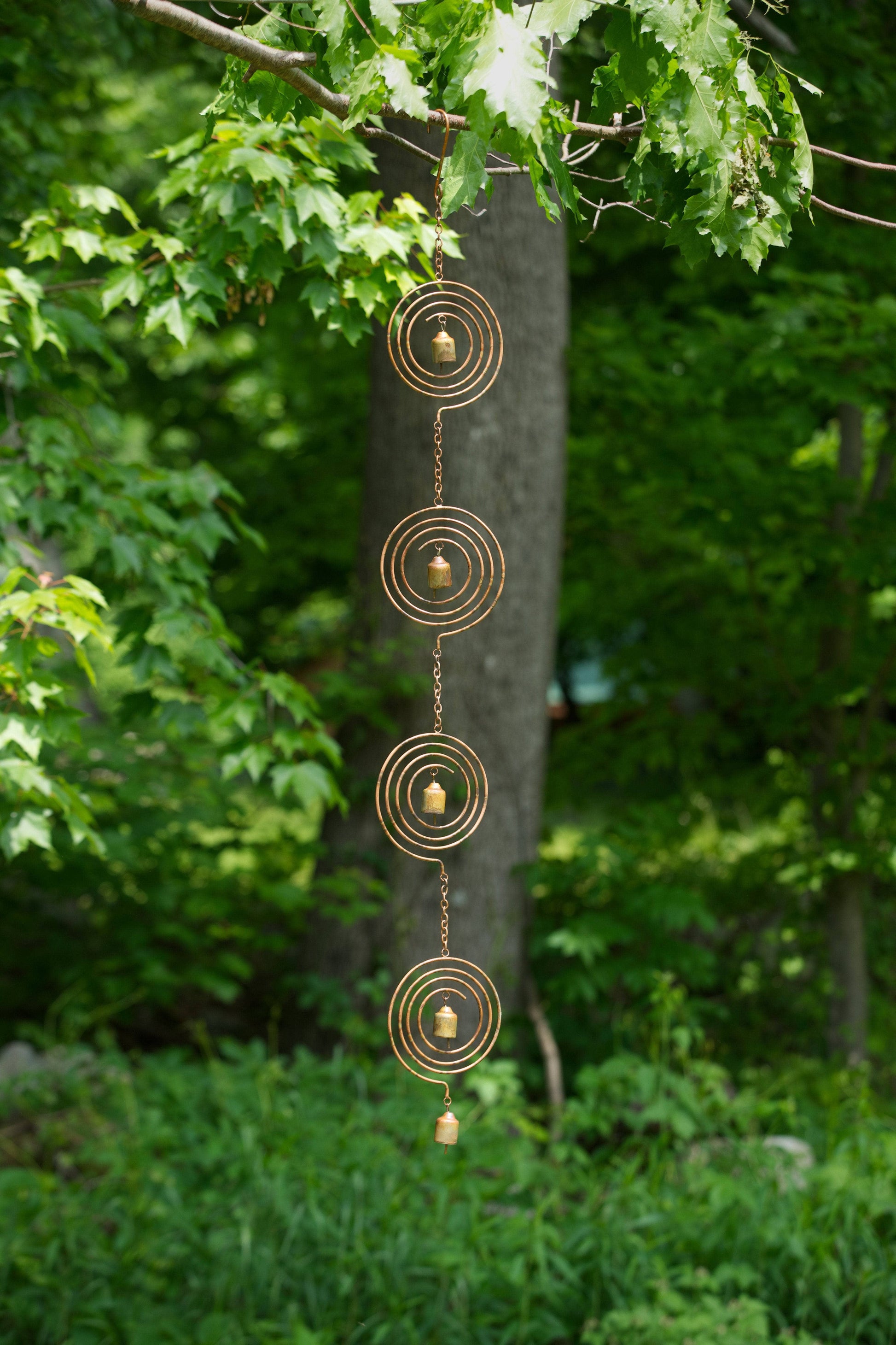 Circle Spiral Hanging Ornament - Happy Gardens