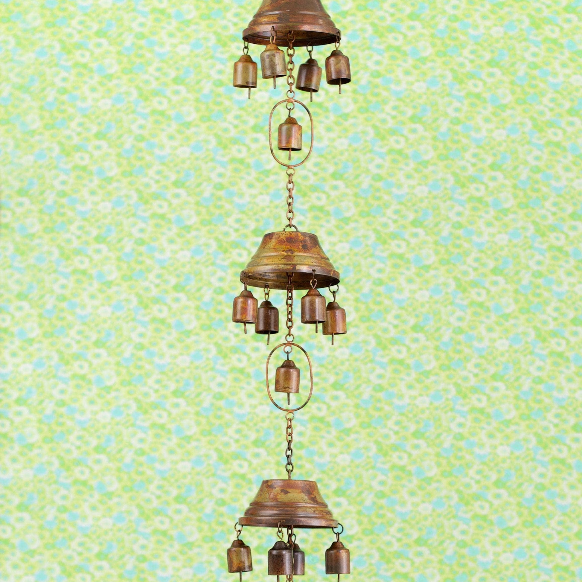 Multiple Bells Hanging Ornament - Happy Gardens