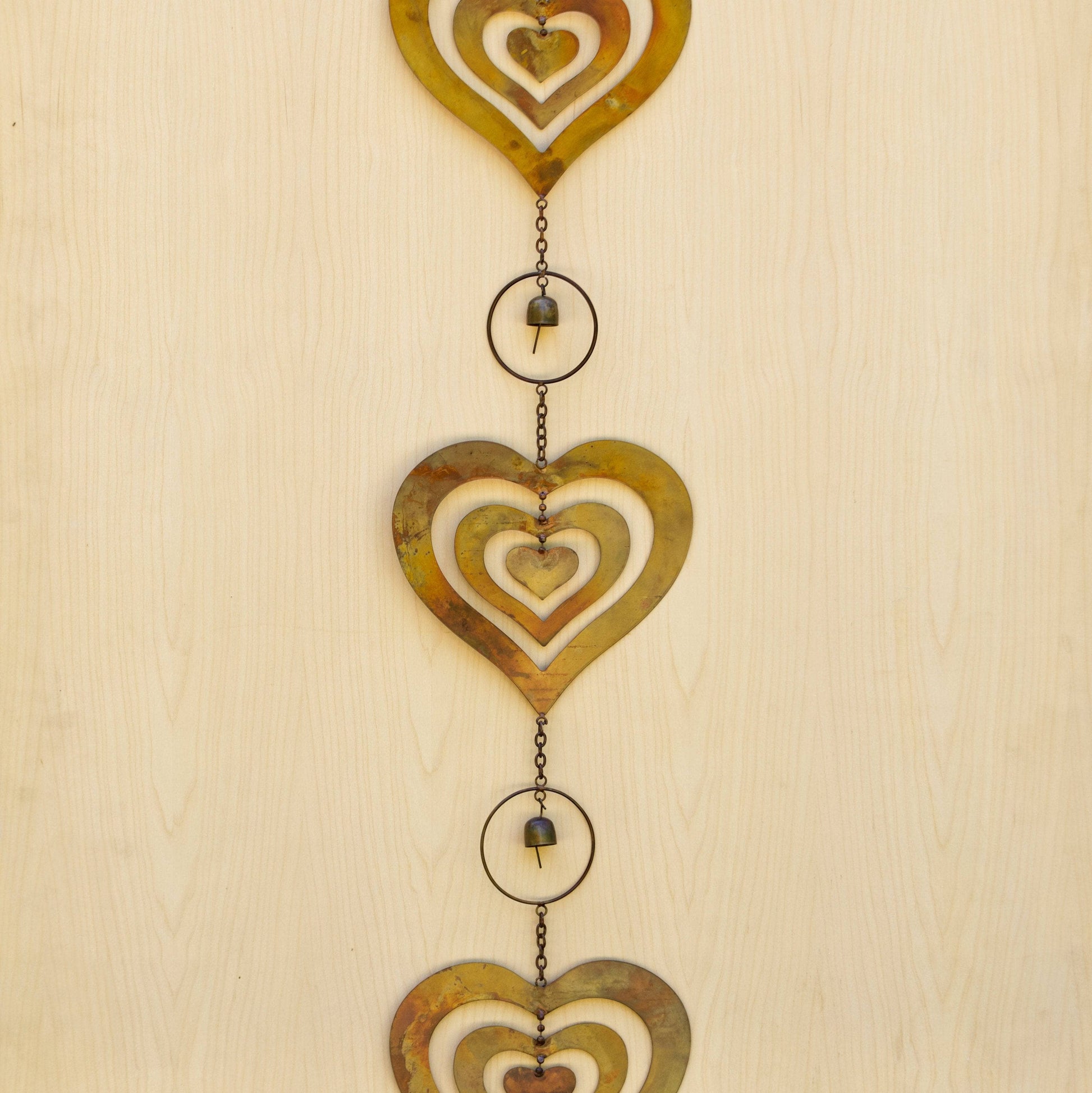 Triple Heart Flamed Ornament - Happy Gardens