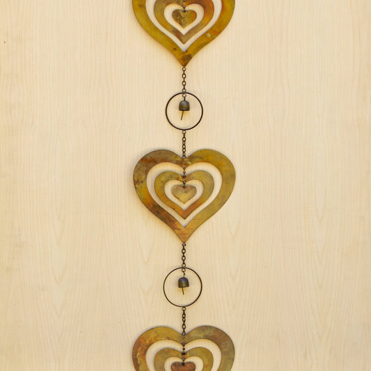 Triple Heart Flamed Ornament - Happy Gardens