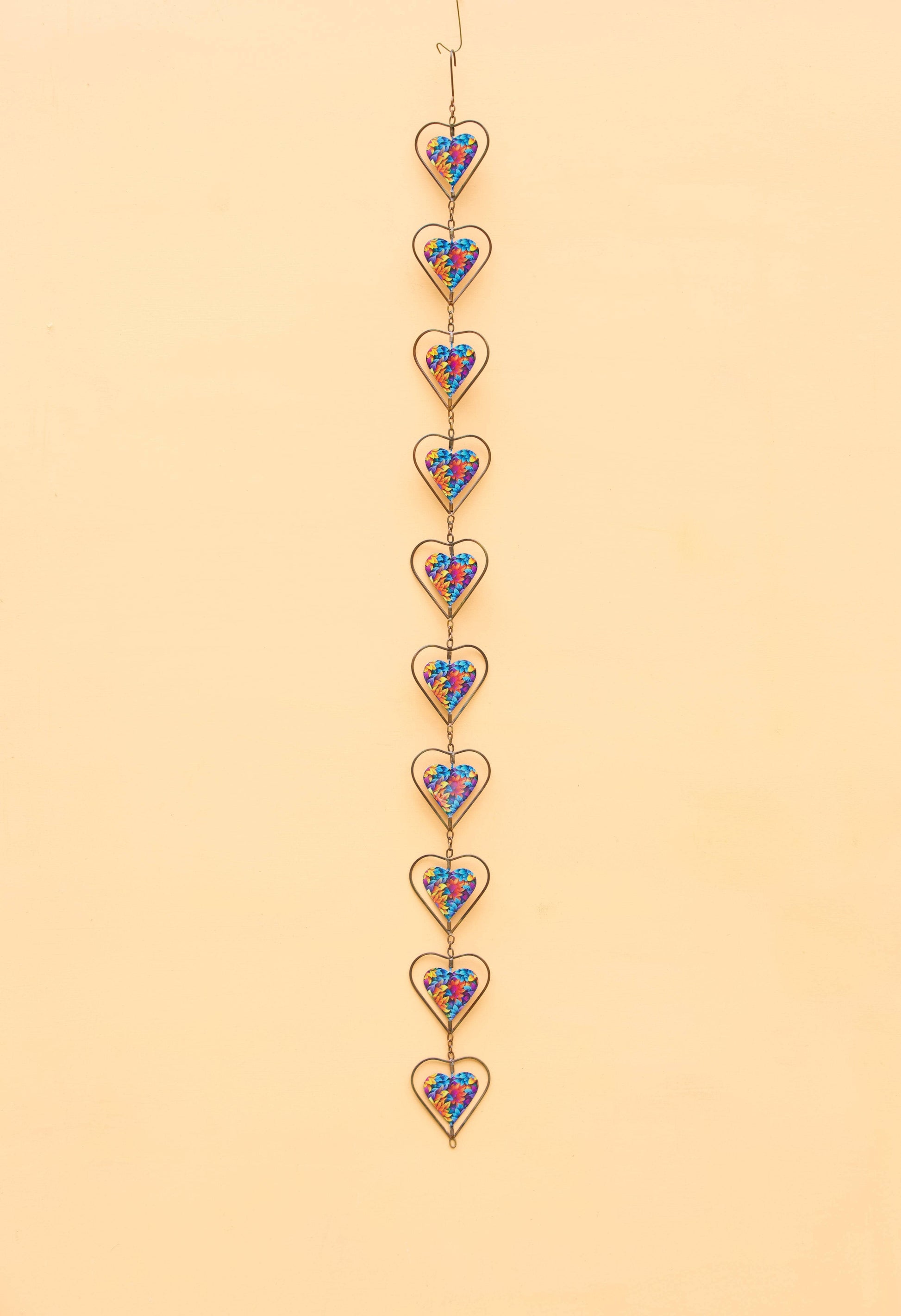 Floral Heart Hanging Ornament - Happy Gardens